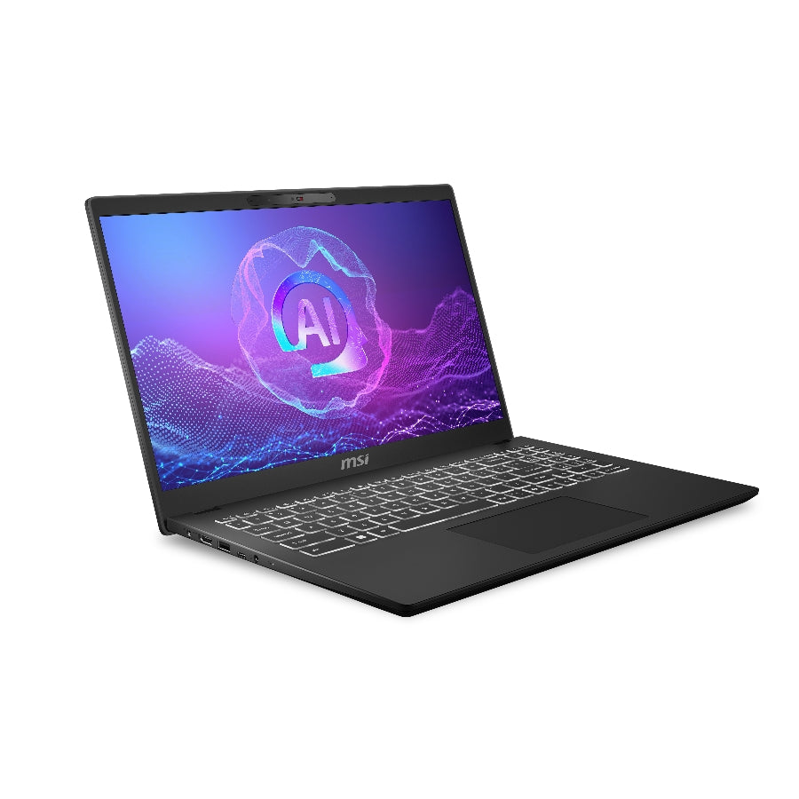 ULTRABOOK MSI MODERN 15 H AI C2HM / 15.6 FHD / INTEL ULTRA 7 255H HASTA 5.1GHZ / DDR5 16GB (2*8GB) / 512GB SSD / SISTEMA OPERATIVO WIN 11 PRO