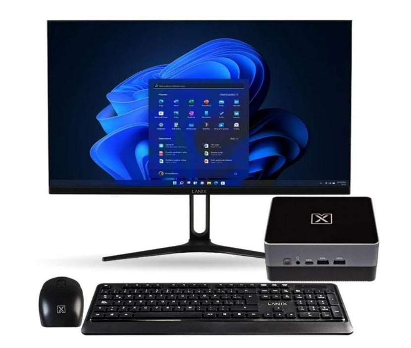 Titan Mini PC i7 con Monitor 24” Full HD | 16GB RAM + 1TB SSD | Windows 11 Pro | Kit Completo